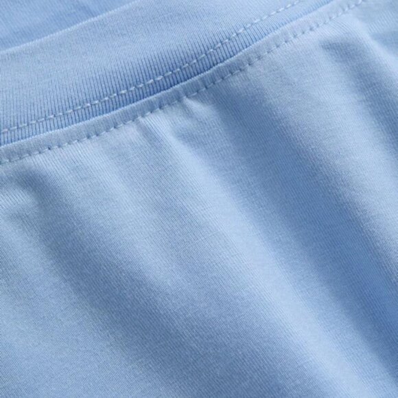 Sky Blue Solid Slim Fit Basic Crew Neck Thumb-Hole Shirt 1XL - NEW - Picture 4 of 10